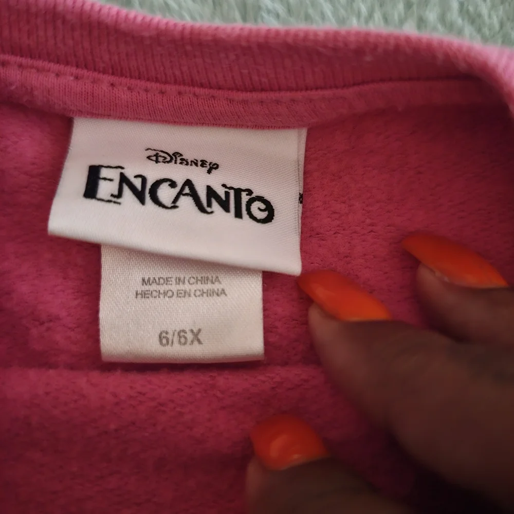 Pink Cartoon Character Sweatshirt with Crew Neck - Picture 8 of 9